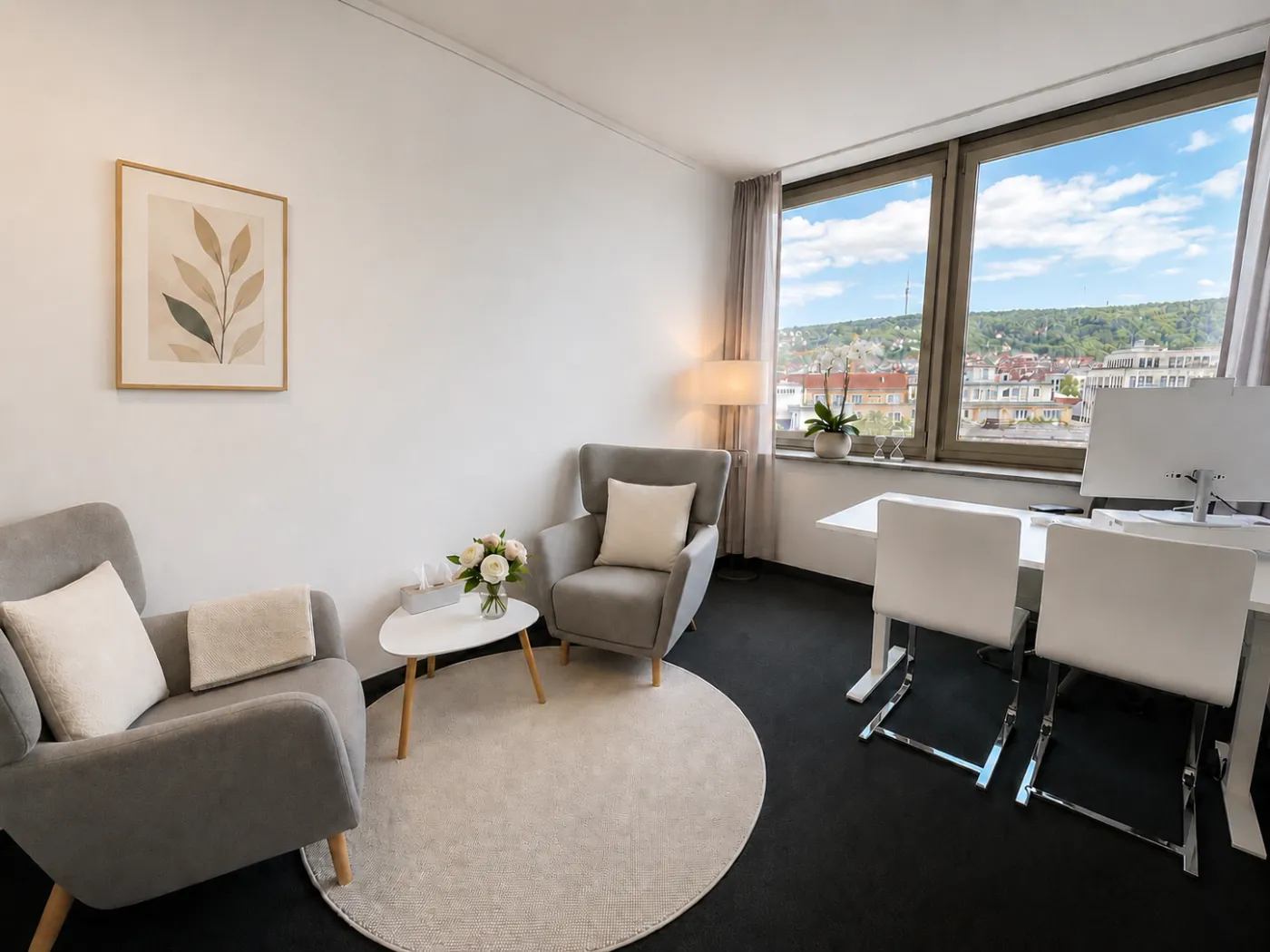 Warmer Praxisraum in Stuttgart